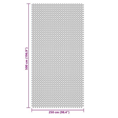 vidaXL Alfombrilla de camping verde 5x2,5 m