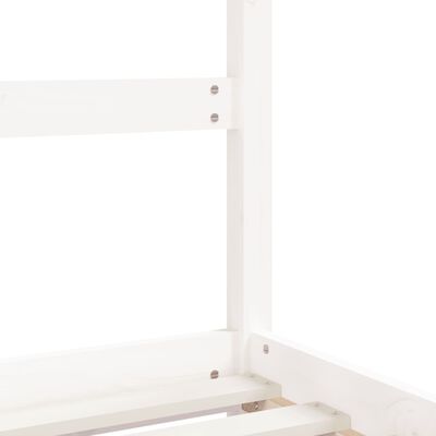 vidaXL Estructura de cama para niños madera pino blanco 2x(90x200) cm