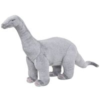 vidaXL Dinosaurio braquiosaurio de peluche de pie gris XXL