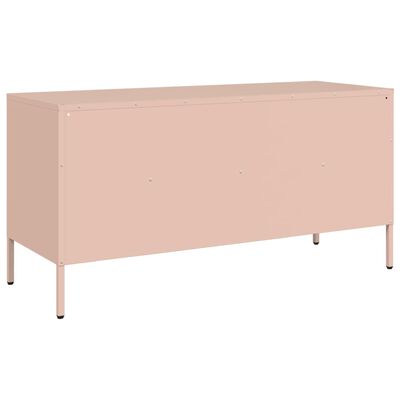 vidaXL Mueble para TV acero rosa 100,5x39x50,5 cm