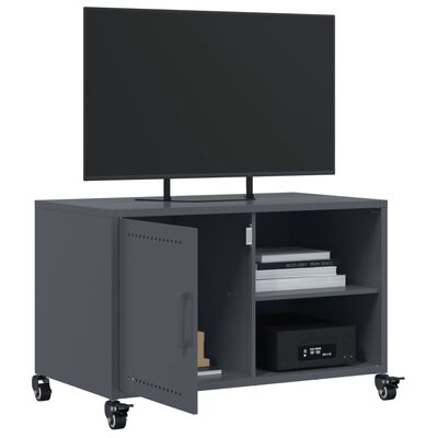 vidaXL Mueble de TV acero gris antracita 68x39x43,5 cm