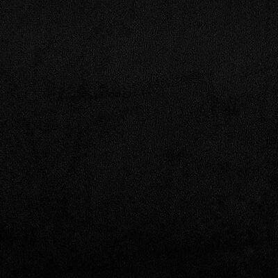 vidaXL Sofá de 3 plazas de tela de microfibra negro 180 cm