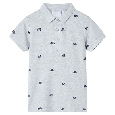 Polo infantil gris melange 116