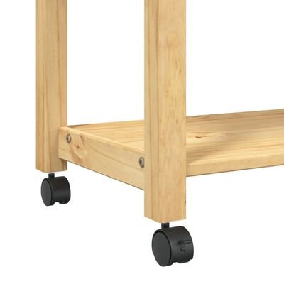 vidaXL Carrito de cocina MONZA madera maciza de pino 60x40x90 cm