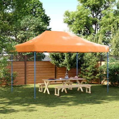 vidaXL Tienda de fiesta plegable Pop-Up naranja 410x279x315 cm