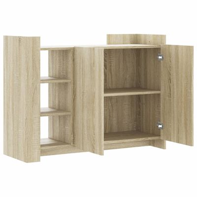 vidaXL Aparador de madera de ingeniería roble Sonoma 100x35x75 cm