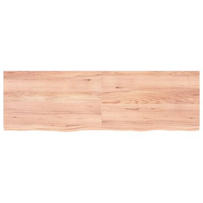 vidaXL Estante pared madera roble tratada marrón claro 160x50x(2-4) cm