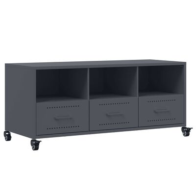 vidaXL Mueble de TV acero gris antracita 100,5x39x43,5 cm