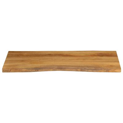 vidaXL Tablero de mesa borde natural madera maciza mango 120x60x3,8 cm