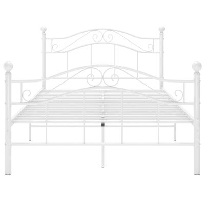 vidaXL Estructura de cama de metal blanco 120x200 cm