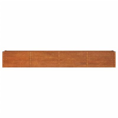 vidaXL Arriate oxidado de acero corten 320x40x45 cm