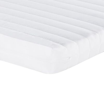 vidaXL Sofá cama nido con colchón tela crema 100x200 cm