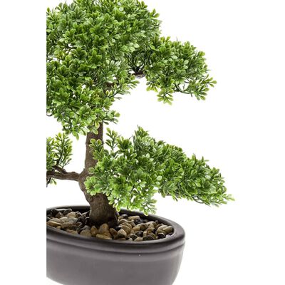 Emerald Mini bonsai artificial Ficus verde 32 cm 420002