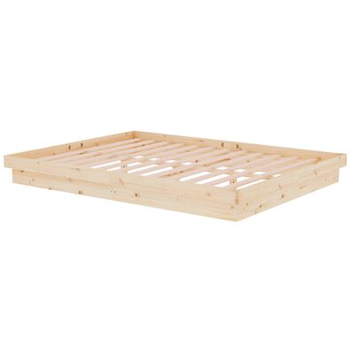 vidaXL Estructura de cama madera maciza 150x200 cm