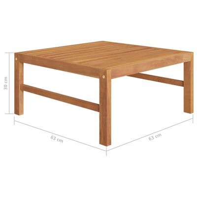 vidaXL Set de muebles de jardín 6 pzas madera de teca y cojines gris