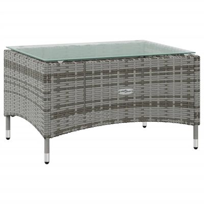 vidaXL Set de muebles de jardín 16 pzas y cojines ratán sintético gris