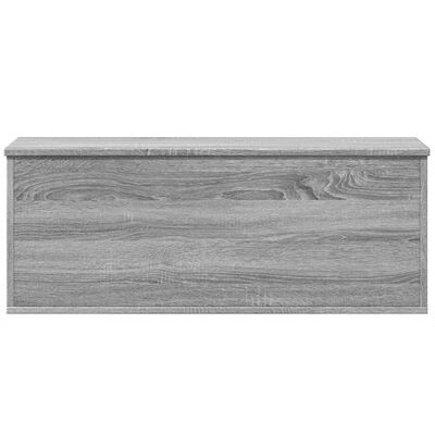 vidaXL Caja de almacenaje madera de ingeniería gris Sonoma 90x35x35 cm