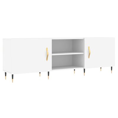 vidaXL Mueble para TV madera de ingeniería blanco 150x30x50 cm