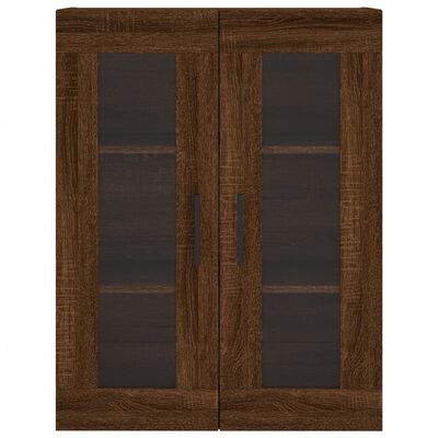 vidaXL Aparador alto madera contrachapada marrón roble 69,5x34x180 cm