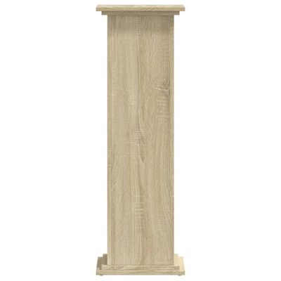 vidaXL Soportes de plantas madera ingeniería roble Sonoma 33x33x100 cm