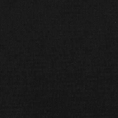 vidaXL Cabeceros 4 unidades de tela negro 100x5x78/88 cm