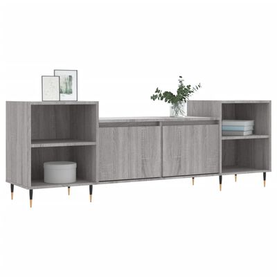 vidaXL Mueble para TV madera contrachapada gris Sonoma 160x35x55 cm