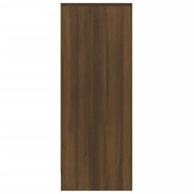 vidaXL Mueble zapatero madera contrachapada roble marrón 60x35x92 cm