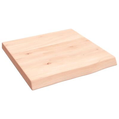 vidaXL Estante de pared madera maciza roble sin tratar 40x40x(2-4) cm