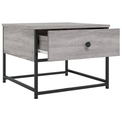 vidaXL Mesa de centro madera contrachapada gris Sonoma 51x51x40 cm