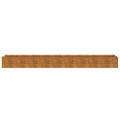 vidaXL Jardinera acero corten 386x50x36 cm