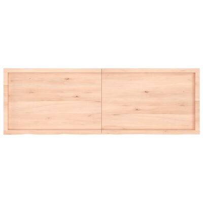 vidaXL Encimera de baño madera maciza sin tratar 180x60x(2-6) cm