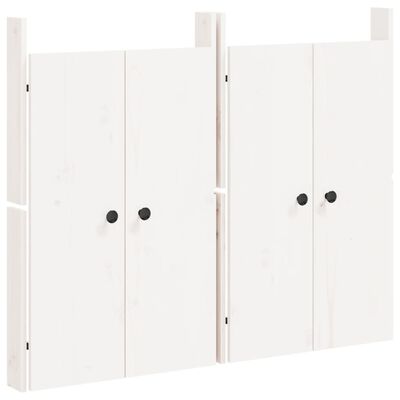 vidaXL Puertas de cocina exterior 2 uds madera pino blanco 50x9x82 cm