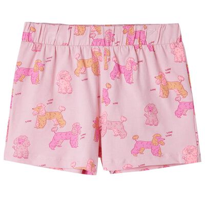 Pijama infantil de manga corta rosa claro 116