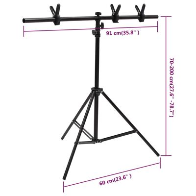 vidaXL Kit de estudio fotográfico con iluminación y fondo