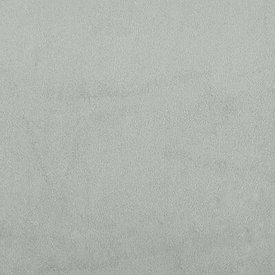 vidaXL Sofá de 3 plazas terciopelo gris claro 180 cm