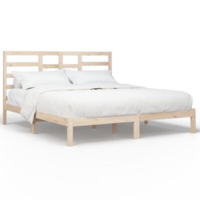 vidaXL Estructura de cama sin colchón madera maciza 180x200 cm