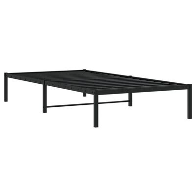 vidaXL Estructura de cama metal negro 100x190 cm