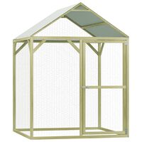 vidaXL Gallinero de madera de pino impregnada 1,5x1,5x2 m