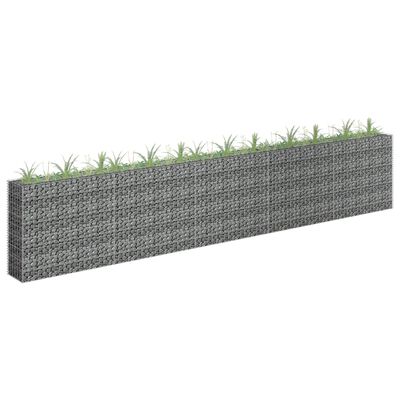 vidaXL Arriate de gaviones de acero galvanizado 450x30x90 cm