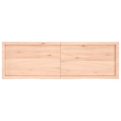 vidaXL Tablero de mesa madera maciza roble sin tratar 160x50x(2-6) cm