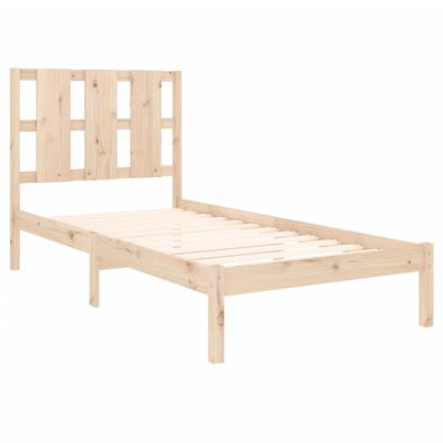 vidaXL Estructura de cama madera maciza de pino 90x200 cm