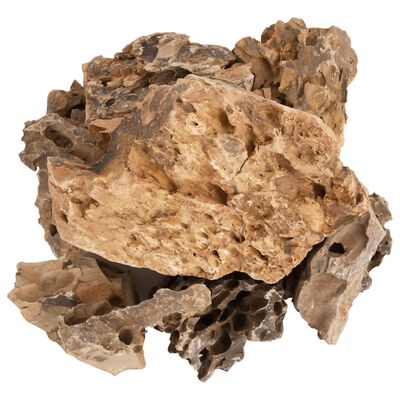 vidaXL Piedras de dragón marrón 10 kg 5-30 cm