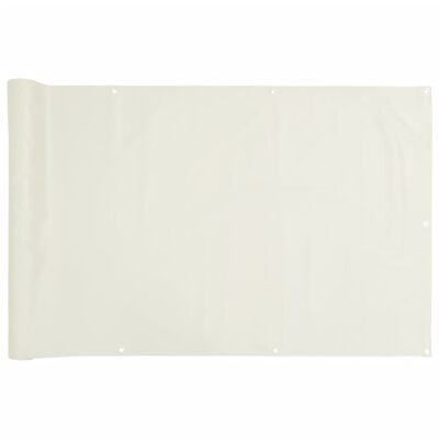 vidaXL Pantalla de privacidad de balcón PVC blanco 600x120 cm