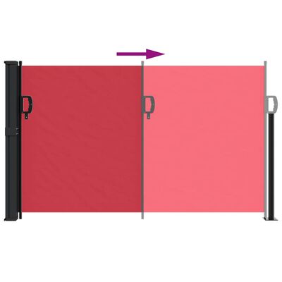 vidaXL Toldo lateral retráctil rojo 120x600 cm