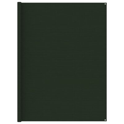 vidaXL Alfombra de tienda de campaña verde oscuro 250x450 cm