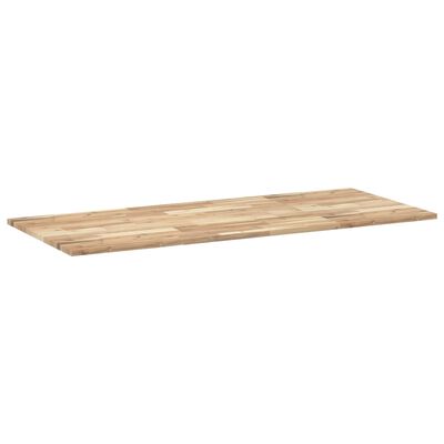 vidaXL Encimera tocador de baño madera acacia sin tratar 120x60x2 cm