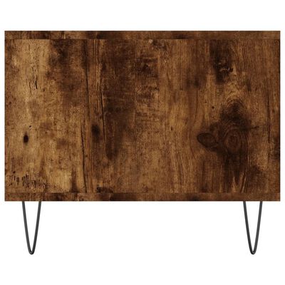 vidaXL Mesa de centro madera contrachapada roble ahumado 102x50x40 cm