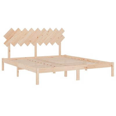 vidaXL Estructura de cama de madera maciza super king 180x200 cm