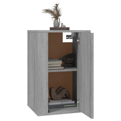 vidaXL Mueble para TV de pared gris Sonoma 40x34,5x60 cm