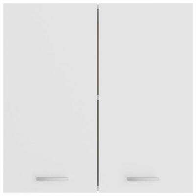 vidaxl Armario de cocina de pared de madera y puerta de vidrio blanco -  referencia Mqm-241374